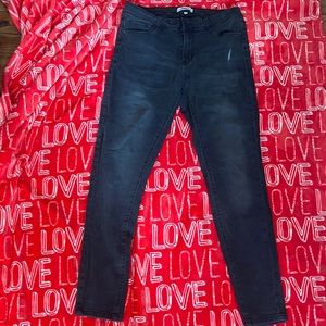 plain black jeans